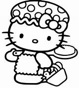 Hello Kitty Number Color Pages Coloring Go Bathe sketch template
