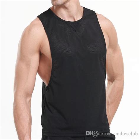 2020 Mens Vivid Tank Tops Low Cut Armholes Vest 2018 Brand New Mesh