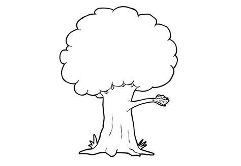 tree coloring pages  toddlers background
