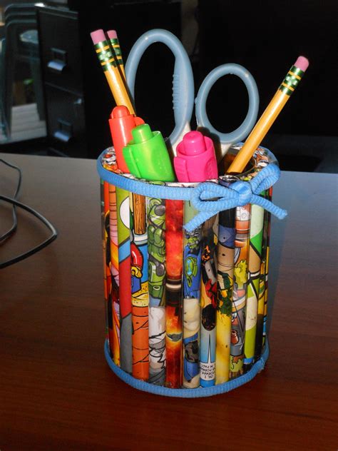pencil holder    recycled materials supply list