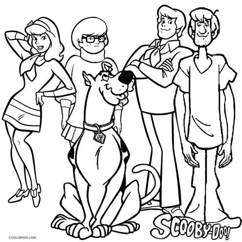 scooby doo characters coloring pages