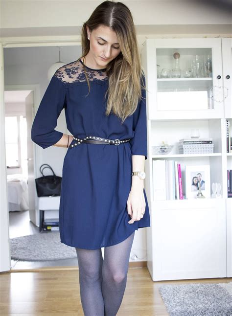 navy blue dress grey tights with images grey tights