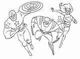 Superheroes Superhéroes sketch template