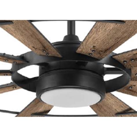 harbor breeze henderson   matte black led indoor ceiling fan  light remote  blade