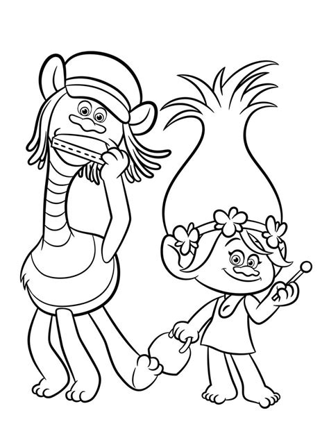 trolls coloring pages    print   birthday