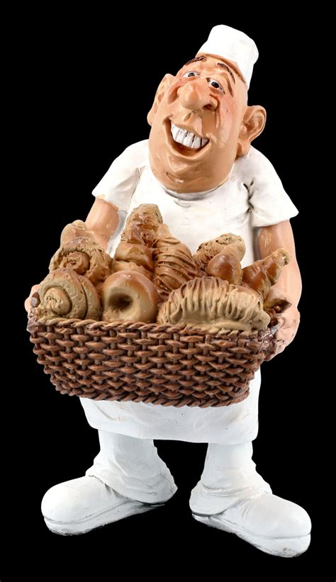 funny jobs figur baecker mit brotkorb wwwfiguren shopde