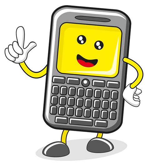 cartoon pictures  cell phones clipart