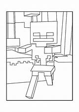 Coloring Pages Minecraft Skeleton Kids Printable Comments Color Skeletons Visit sketch template