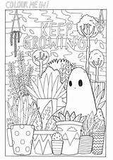 Colouring Coloring Pages Tumblr Ghost Sad Adult Printable Sheets Print Cute Club Book Indie Sketch Off sketch template