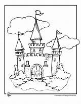 Castle Coloring Pages Cinderella Disney Drawing Princess Castles Cartoon Printable Cartoons Kids Fairy Clipart Activities Walt Colouring Barrel Racing Print sketch template