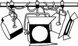 Clipart Stage Lights Cliparts Library sketch template