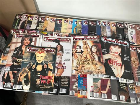 femme fatales magazines lot of 72 vintage issues elvira buffy pam