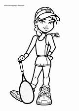 Coloring Pages Tennis Sports Printable Kids Sheets Found Color sketch template