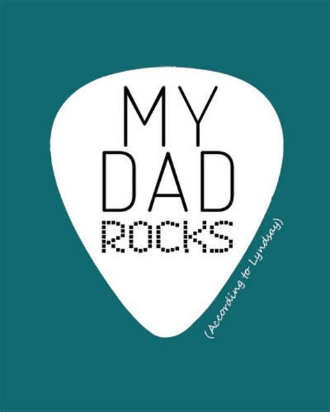 personalised  dad rocks print printable  allthingshandmadeuk