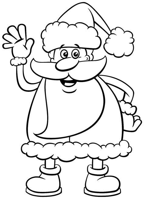 santa claus coloring pages  kids adults   printable
