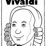 Vivaldi Musicos Niños sketch template