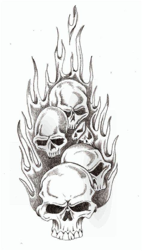 skull skull stencil skulls drawing