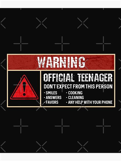 warning sign it s official teenager funny humor 13th birthday ts