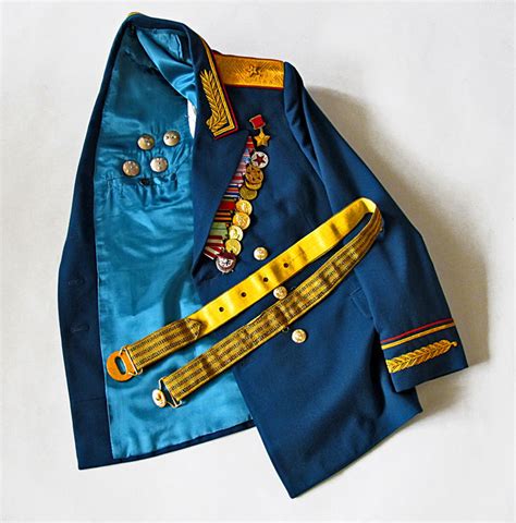 complete parade uniform of a soviet general approx 1975