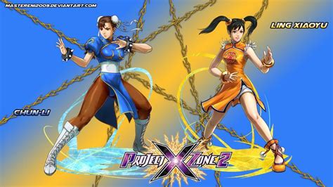 project x zone 2 wallpaper featuring chun li the strongest woman in
