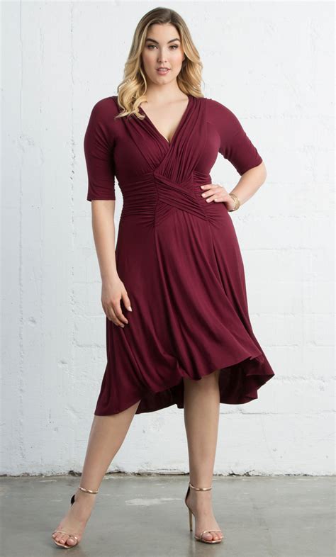 plus size special occasion dress refined ruched dress
