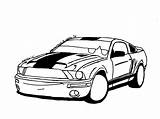 Shelby Drawing Getdrawings Mustang Gt sketch template