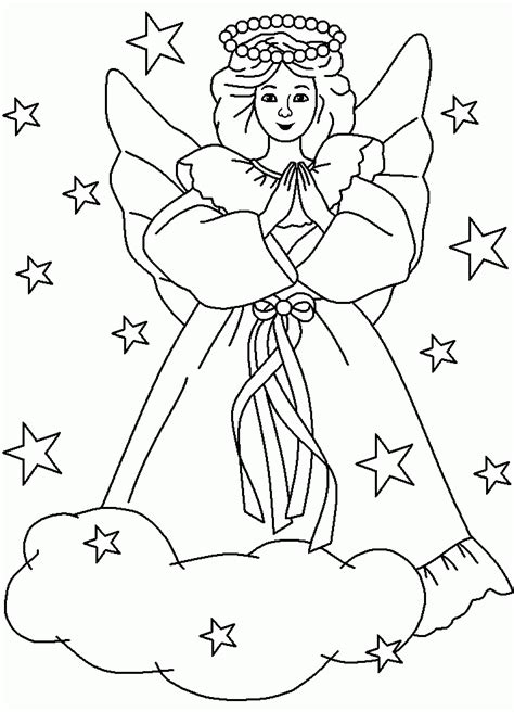 christmas angels coloring page coloring home