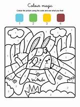 Colorear Conejo Magico Ingles Conmishijos Atencion Inglés Lapin Pascua Magique Fichas Ocultos Marrón Azul Habilidades Basicas sketch template
