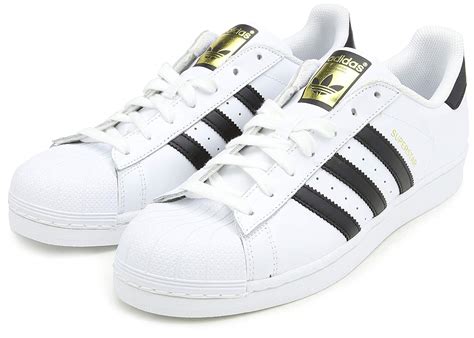 Adidas Mens Superstar Leather Low Top White Core Black White Size 19
