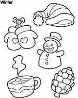 Winter Coloring Pages Kids Sheets Color Printable Sheet sketch template