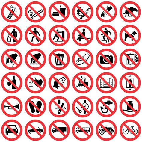 differently coloured safety signs  safety buyer
