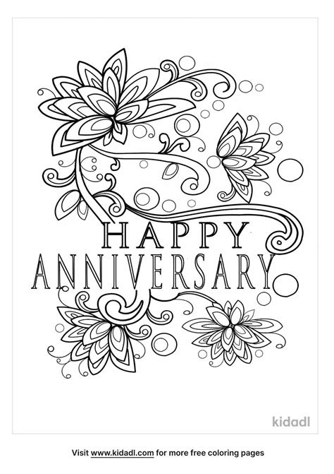 anniversary coloring page coloring page printables coloring home