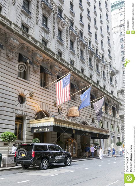 Black Suv In Front Of St Regis Hotel In Manhattan New York