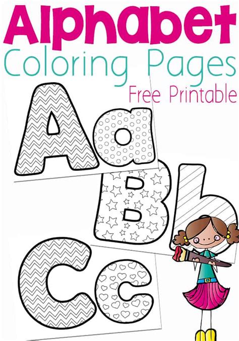 alphabet coloring pages  printables
