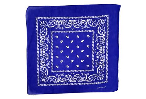 royal blue paisley cotton bandana