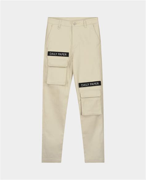 daily paper cargo pants beige beige mens pants virtual minion
