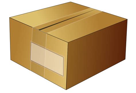 Onlinelabels Clip Art Simple Cardboard Box