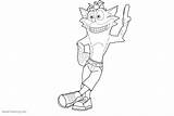 Bandicoot Crash Coloring Pages Line Drawing Printable Kids Adults Bettercoloring sketch template