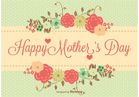 mother s day floral illustration download free vector art stock