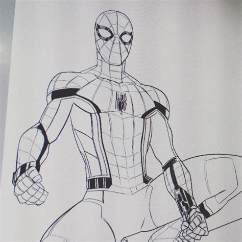 spider man homecoming coloring