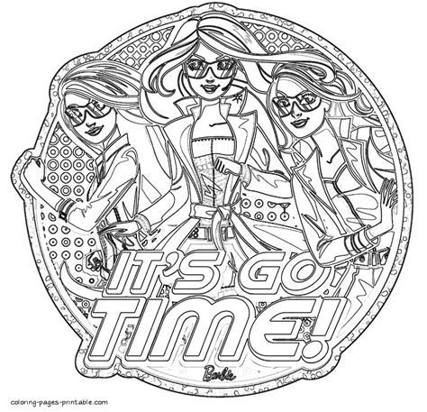 coloring page barbie spy squad quality coloring page coloring home