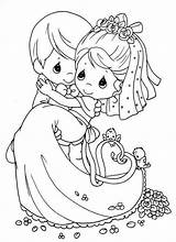Coloring Pages Wedding Printable Kids Precious Moments Book Print Cake Coloring4free Clipart Princess Adults Cana Couple Color Sheets Bride Colouring sketch template