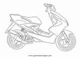 Yamaha Moped Vespa Malvorlage Ausmalen Motociclette Trasporto Mezzi Categoria Gratismalvorlagen sketch template