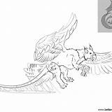 Gryphon Griffin sketch template