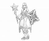 Cleric Ragnarok Character Odyssey Coloring sketch template