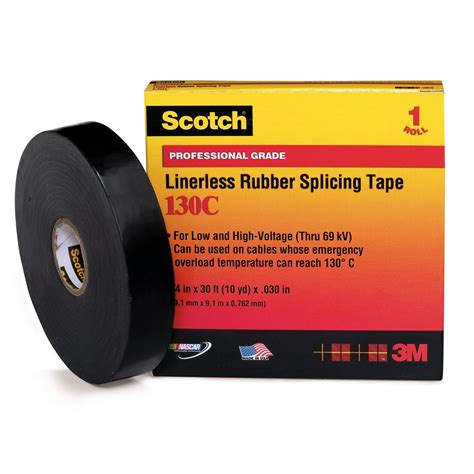 scotch black ethylene propylene rubber electrical insulation tape
