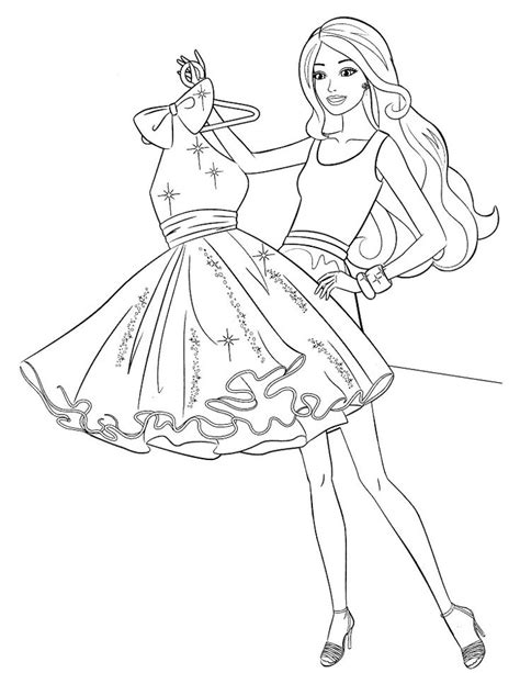 barbie coloring pages fashion barbie coloring pages princess