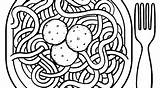 Spaghetti sketch template