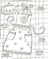 Apron sketch template