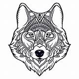 Loup Tatouages Signification sketch template